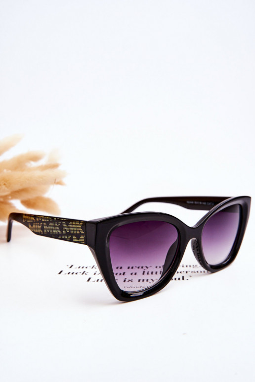 Women's Sunglasses With Lettering M2404 Black