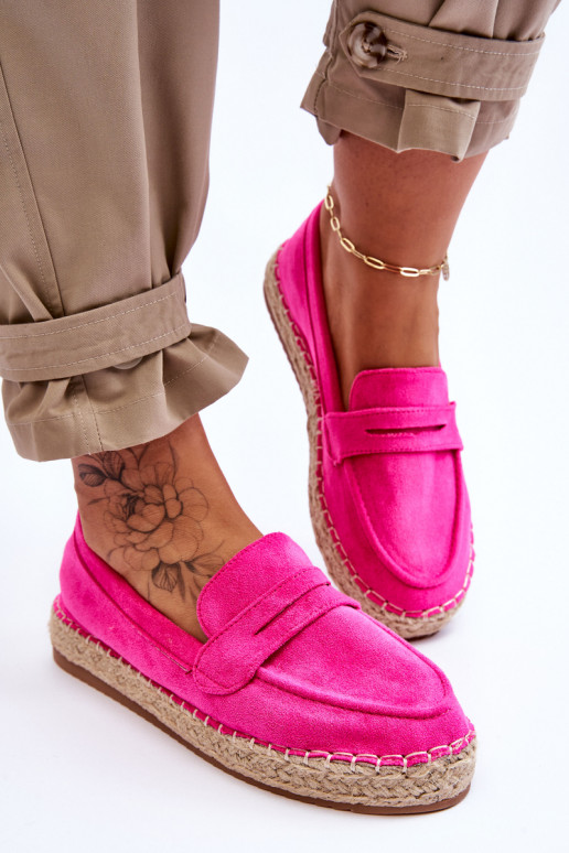 Women's Suede Espadrilles Fuchsia Keyla Women's Suede Espadrilles Fuchsia Keyla
