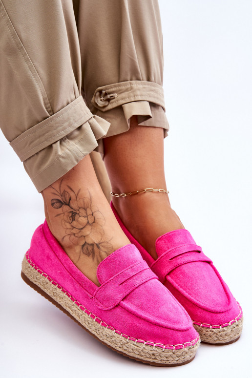 Women's Suede Espadrilles Fuchsia Keyla Women's Suede Espadrilles Fuchsia Keyla