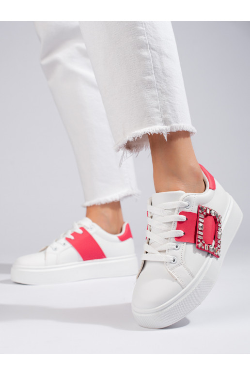 White color  Sneakers shoes  Shelovet