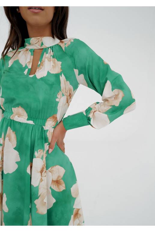 Florence - Green floral midi dress Florence - Green floral midi dress
