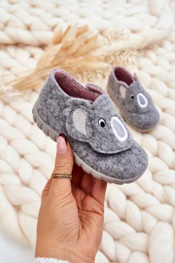 Children's Slippers Befado Koala 620P001 Gray 2