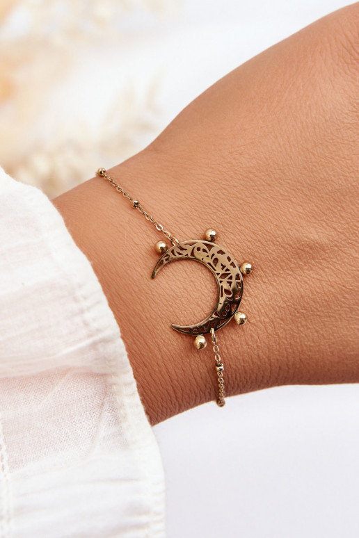 Women's Moon Bracelet Gold