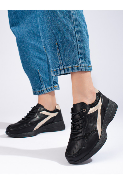   black Sneakers with platform Shelovet