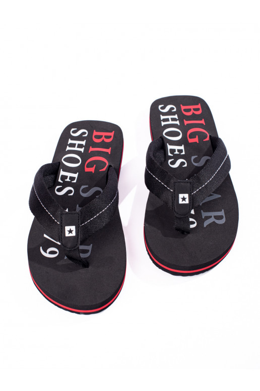  slippers  black BIG STAR LL174614