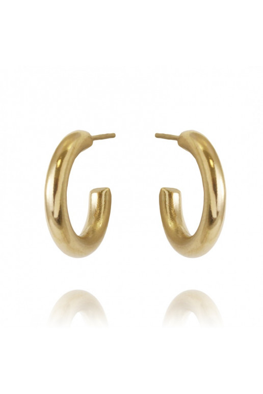 gold color-plated stainless steel earrings cover with gold KST2921