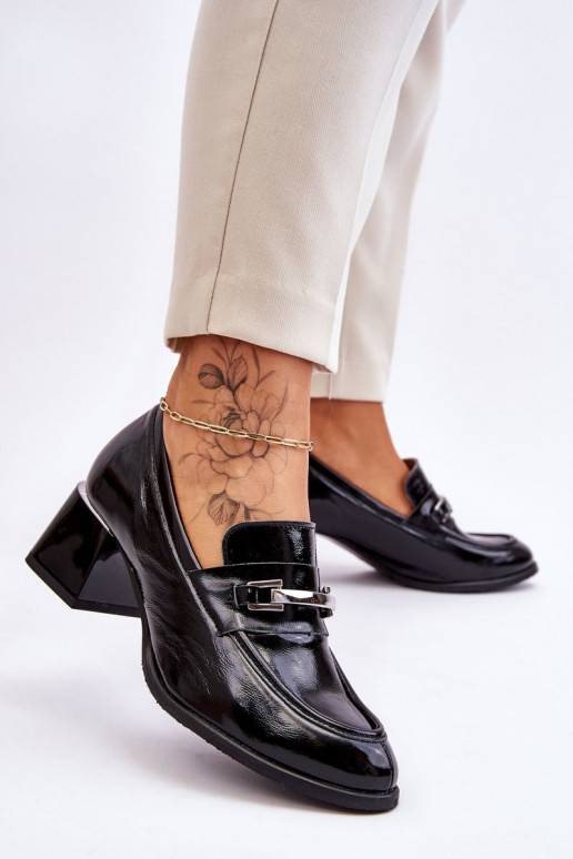 Comfortable Lacquered Pumps Black Damira  Comfortable Lacquered Pumps Black Damira