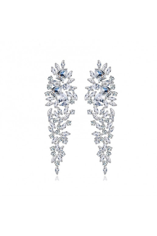 Earrings   with crystals from stainless steel KSL85
