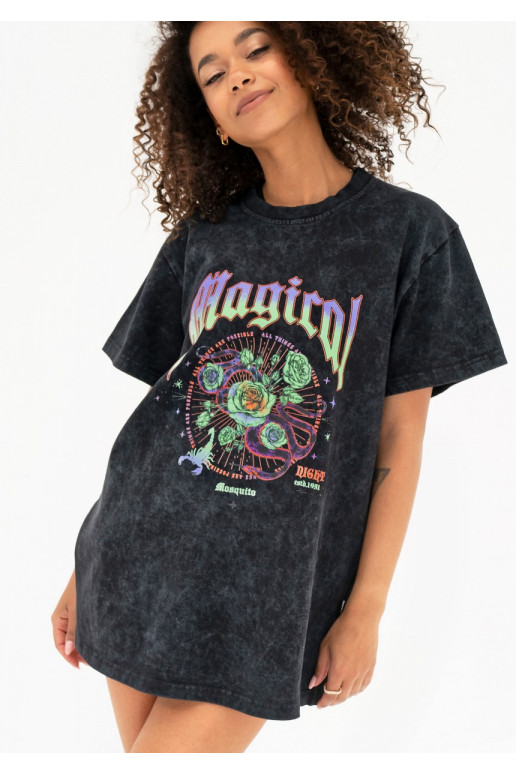 Rave - Black oversize T-shirt &quot;Magical&quot;