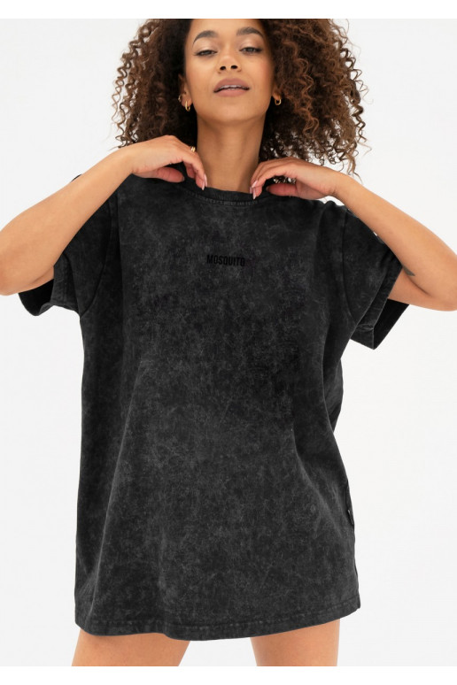 Rave - Black oversize vintage wash T-shirt Basic