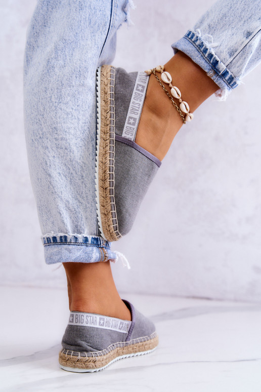 Slip-on espadrilles Big Star JJ274876 Grey Slip-on espadrilles Big Star JJ274876 Grey