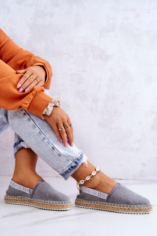 Slip-on espadrilles Big Star JJ274876 Grey Slip-on espadrilles Big Star JJ274876 Grey