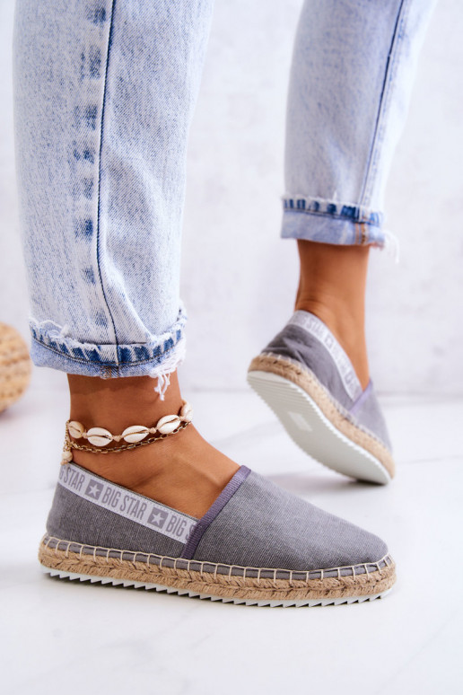 Slip-on espadrilles Big Star JJ274876 Grey Slip-on espadrilles Big Star JJ274876 Grey